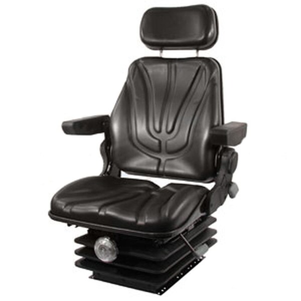 Aftermarket F10M200 Black Mechanical Seat Fits John Deere Fits JD Tractor RT95 6060 6080 700 SEQ90-0122 - main